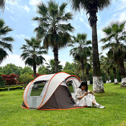quick opening hand throw outdoor tent fully automatic pop-up