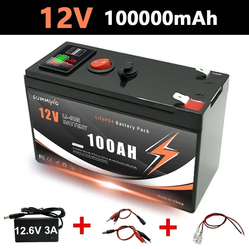 12V 150Ah Lithium  LiFeP04 Battery for Solar Charging