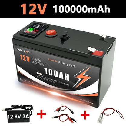 12V 150Ah Lithium  LiFeP04 Battery for Solar Charging
