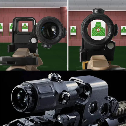 Red Dot Optic Sight Tactical Hunting Gear W/20mm Rail Mounts Detach Lever