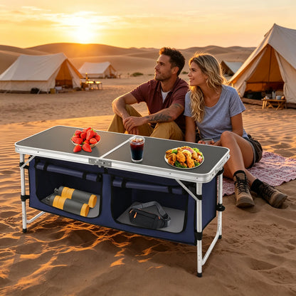 Portable Camping Table Folding Camping Table with Adjustable Legs