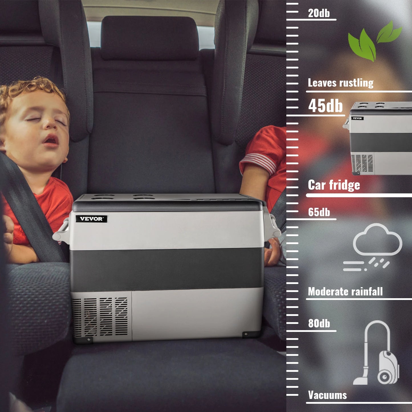 Car Refrigerator Mini Fridge Freezer Portable Compressor Cooler