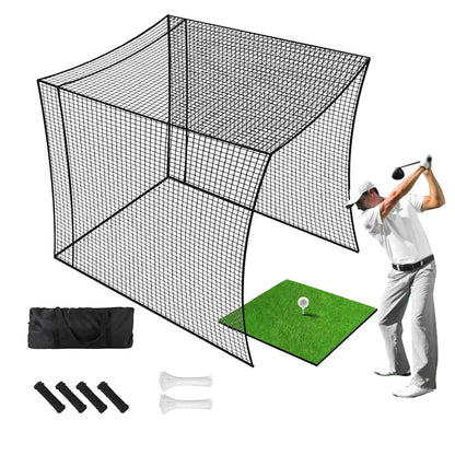Golf Cage Net Foldable Ball Netting 10X10X10Ft