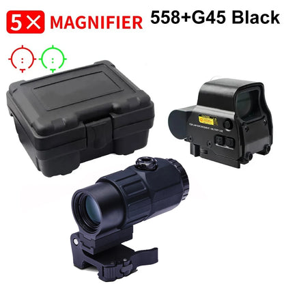 Red Dot Optic Sight Tactical Hunting Gear W/20mm Rail Mounts Detach Lever