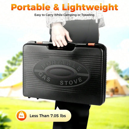 Gas Grill Portable Butane Stove,Stainless Steel Griddle