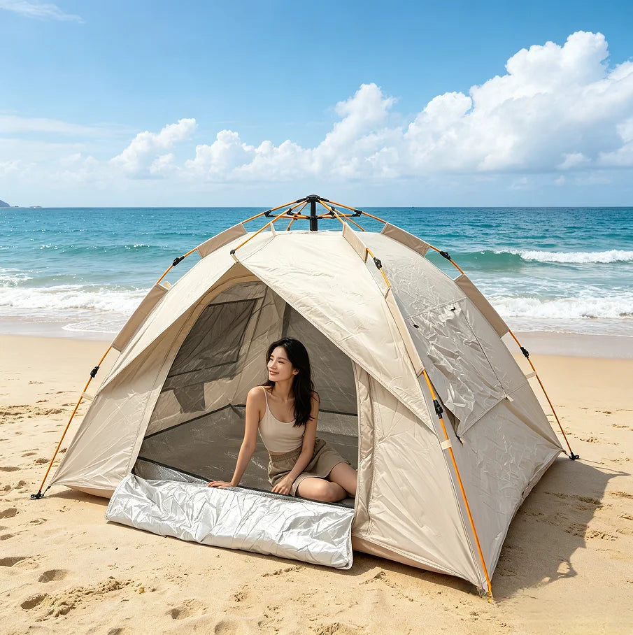 Instant Pop-Up Tent for Camping 2-3 Person Camping Fishing Hiking