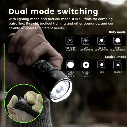 LED Tactical Flashlight Rechargeable