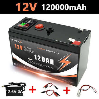 12V 150Ah Lithium  LiFeP04 Battery for Solar Charging