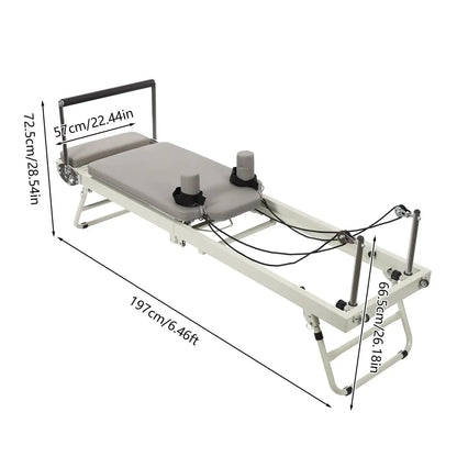 Foldable Reformer Pilates Machine for Home Use