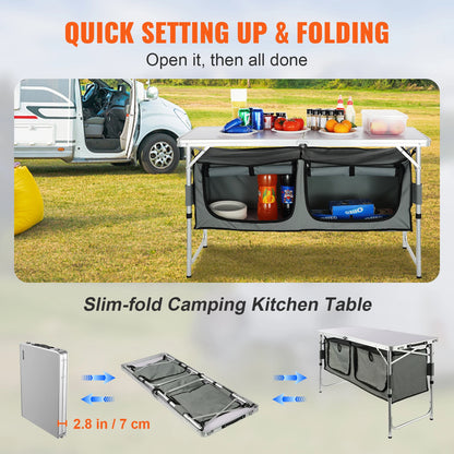 Camping Kitchen Table Quick set-up Folding