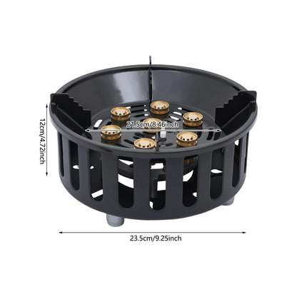 Portable Camping Stove Outdoor Gas Burner with 3 Adapters for Various Canisters