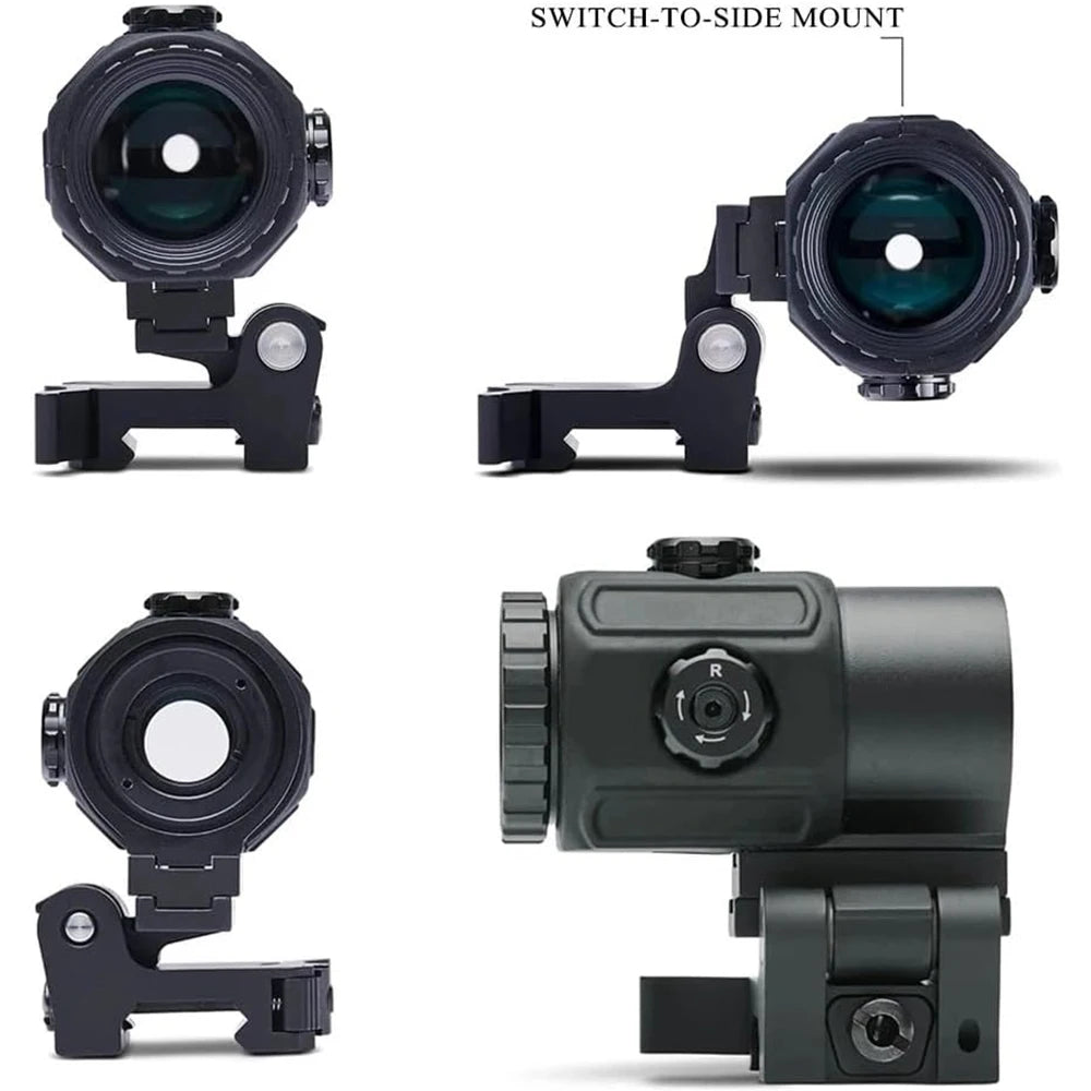 Red Dot Optic Sight Tactical Hunting Gear W/20mm Rail Mounts Detach Lever