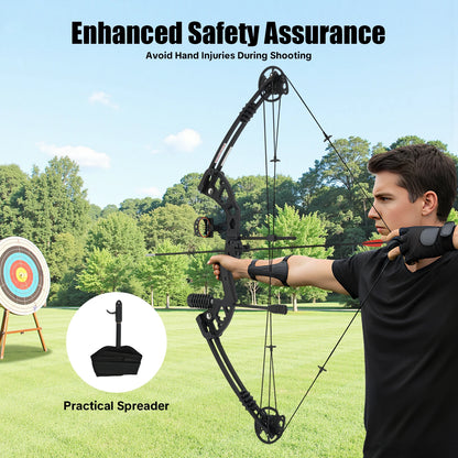 Compound Bow Arrow Set 30-55lb Adjustable Draw