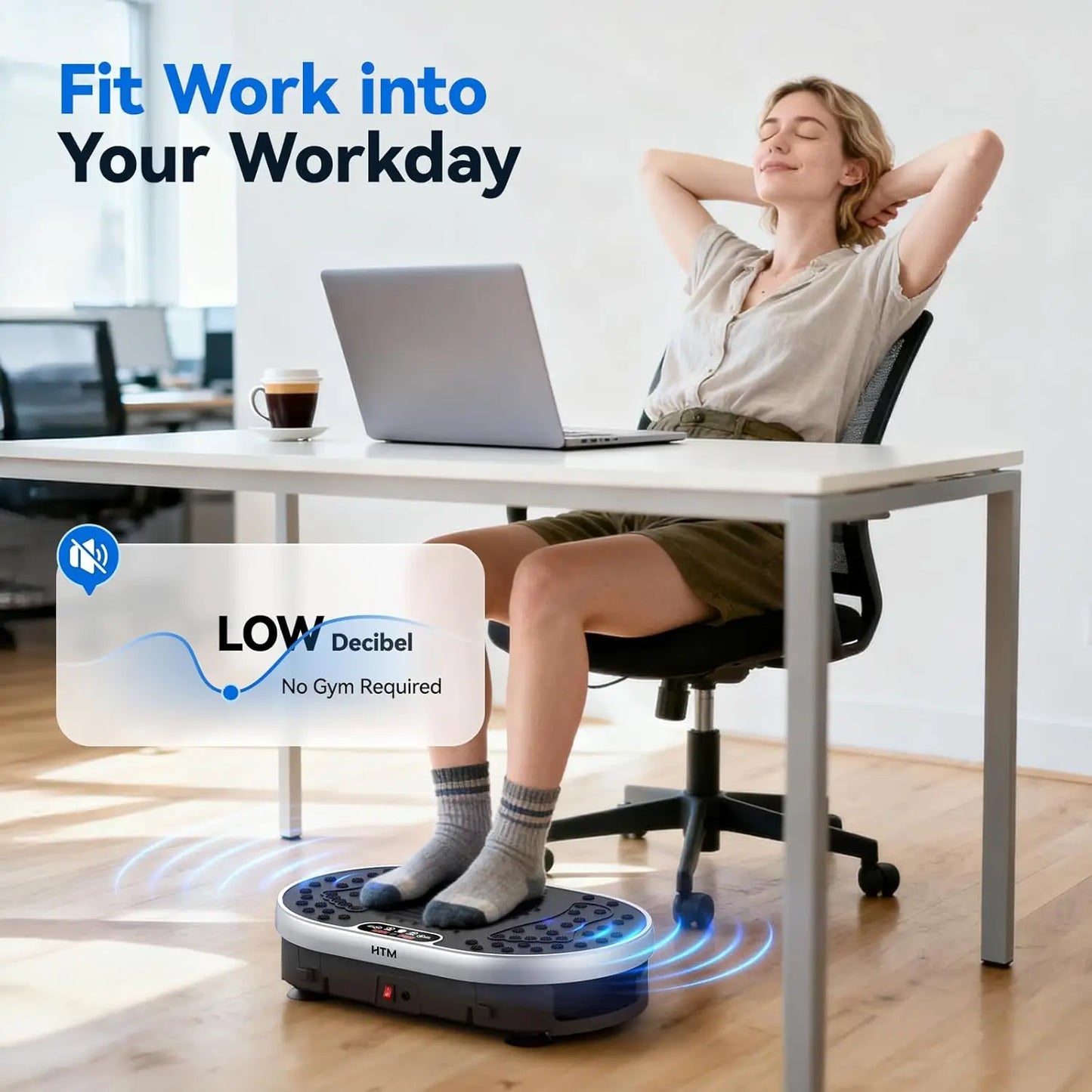 Vibration Plate Exercise Machine Home Fitness Muscle Toning