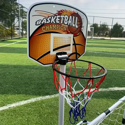 Kids 2-in-1 Soccer & Basketball Goal Set
