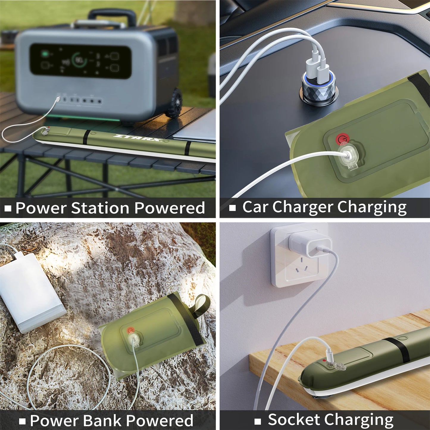 SELORSS Rechargeable Portable Light Waterproof 2000 mAh