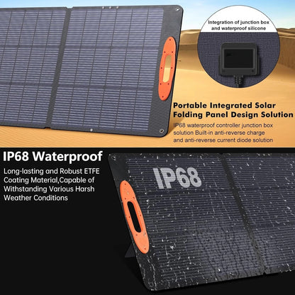 200W Foldable Solar Panel 110W Portable Solar Charger