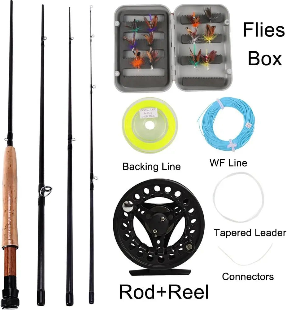 Complete Fly Fishing Rod and Reel Combo Kit