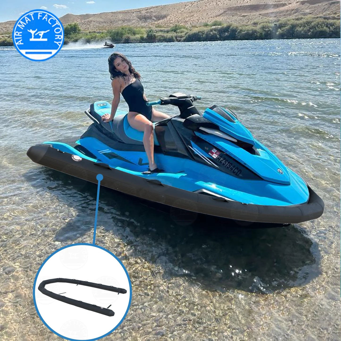 Inflatable PVC Ribs Motorboat Safety Devices