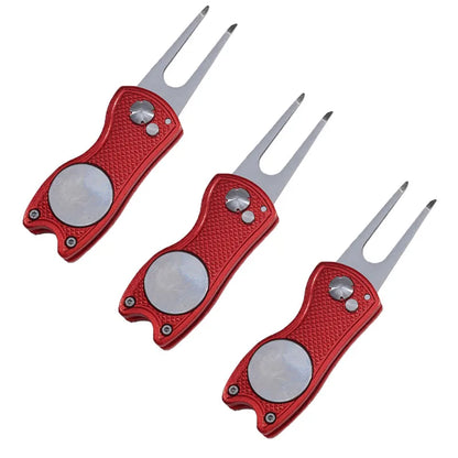 Foldable Golf Divot Repair Tool