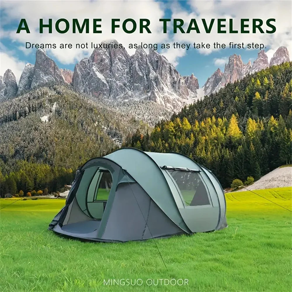 quick opening hand throw outdoor tent fully automatic pop-up