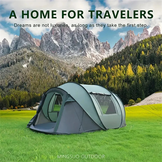 quick opening hand throw outdoor tent fully automatic pop-up