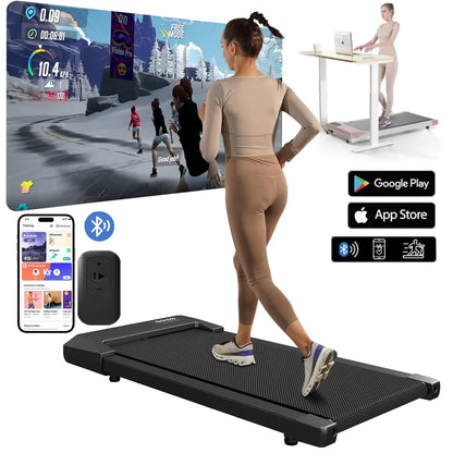 300lbs Treadmill for Home 2.5HP  2in1 Walking Running Fitness Machine