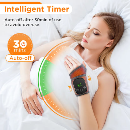 Cordless Wrist Hand Heated Vibration Massager
