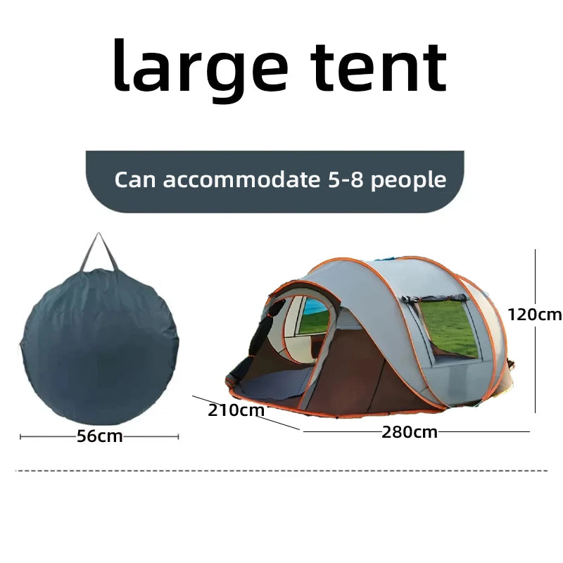 quick opening hand throw outdoor tent fully automatic pop-up