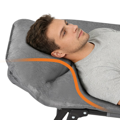 Portable Folding Bed with Cushion and Pillow