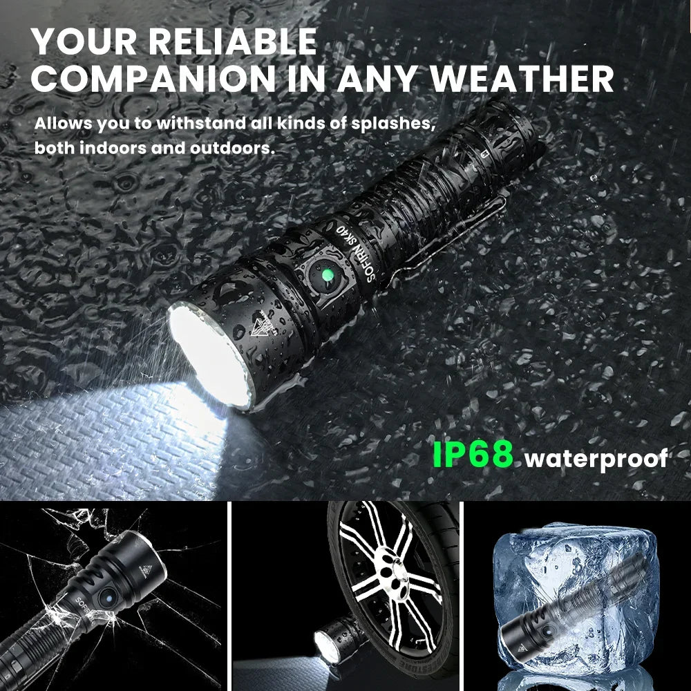 LED Tactical Flashlight Rechargeable
