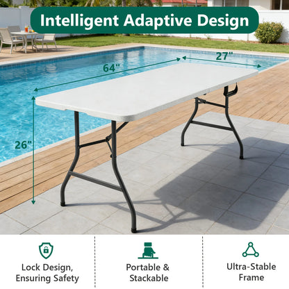 2.5ft/4ft/6ft Folding Utility Table