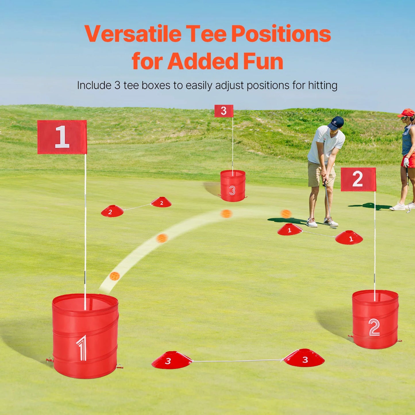 Backyard Golf Game Portable Bucket Chipping Games