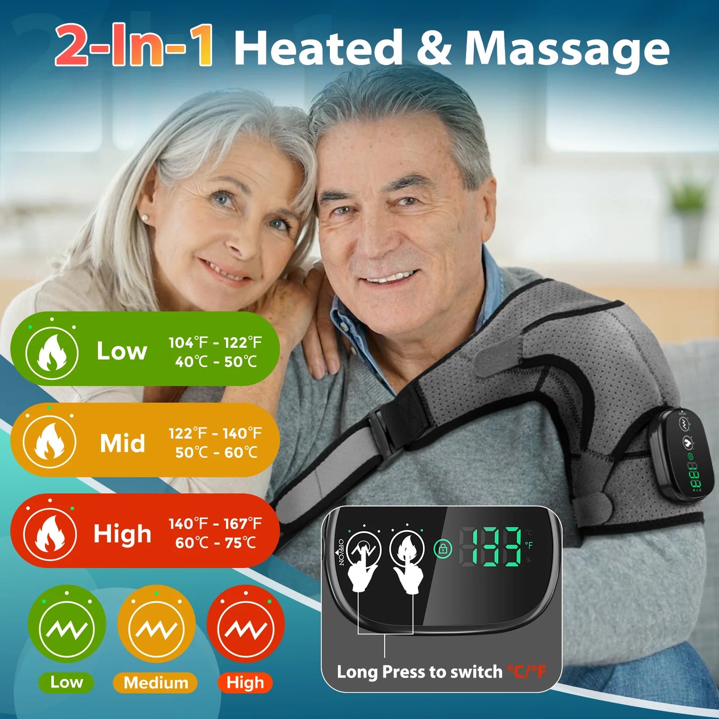Electric Heating Shoulder  Vibration Massager