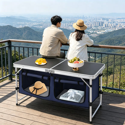 Portable Camping Table Folding Camping Table with Adjustable Legs