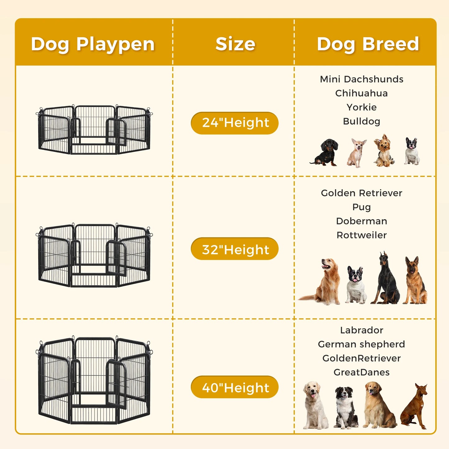 Foldable Metal Pet Fence