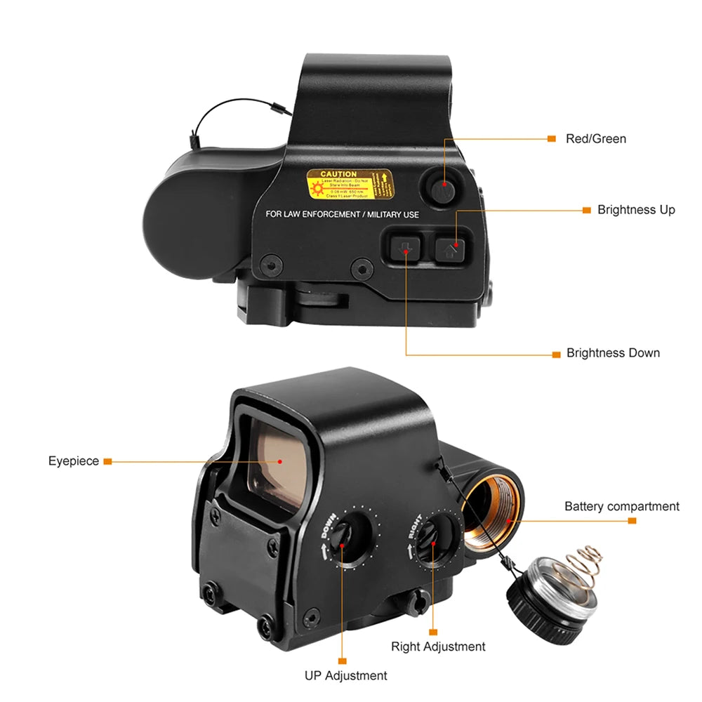 Red /Green Dot Reflex Sight Scope 20mm Mount