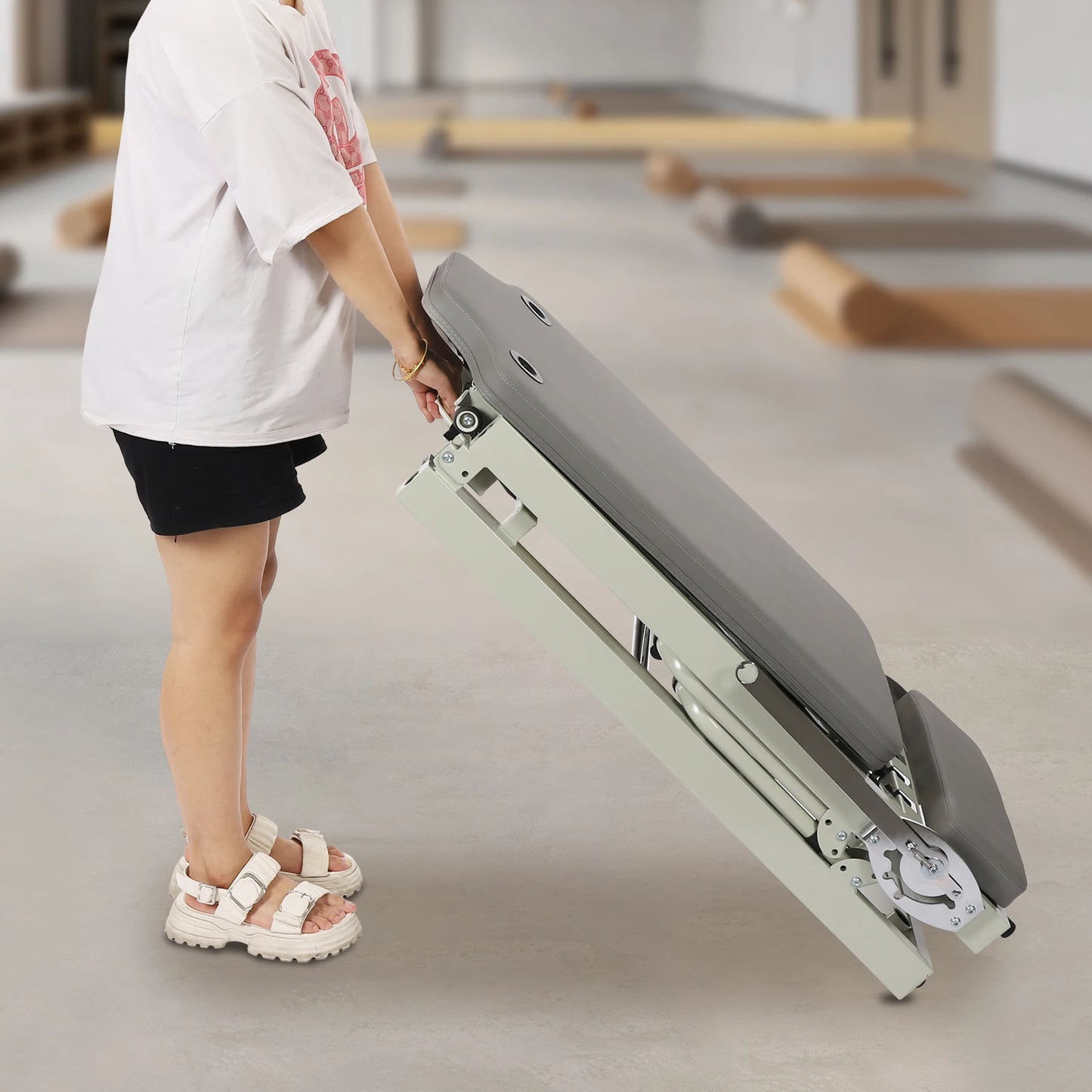 Foldable Reformer Pilates Machine for Home Use