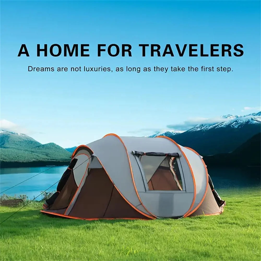 quick opening hand throw outdoor tent fully automatic pop-up