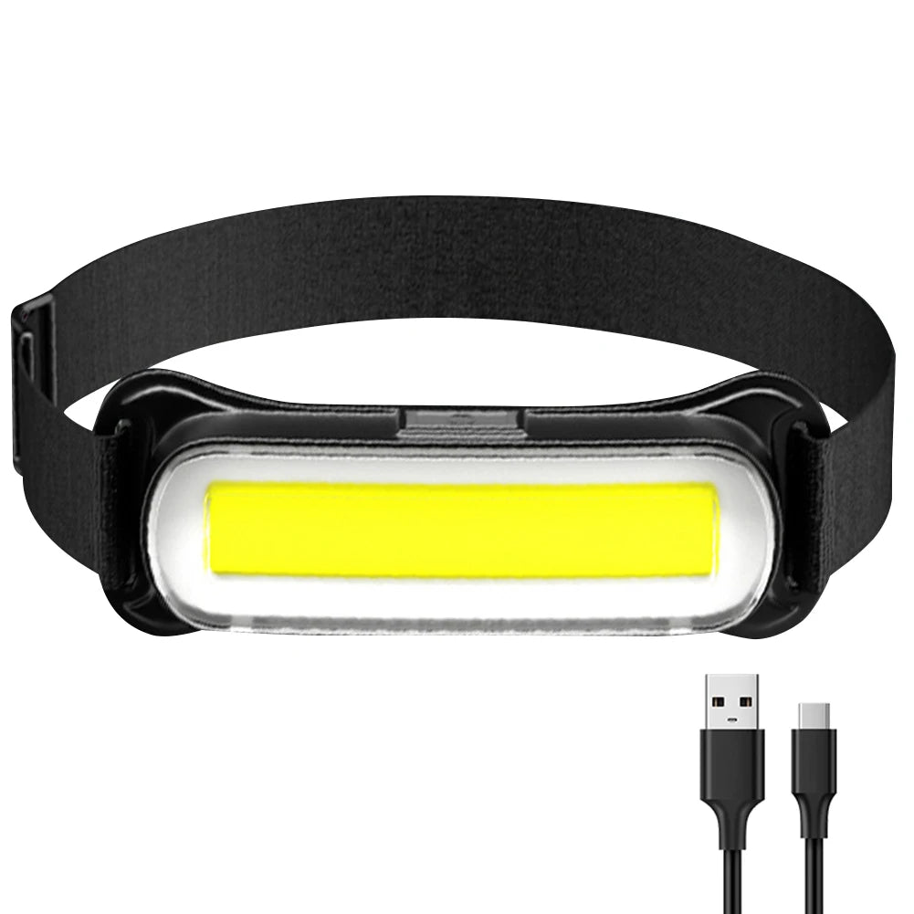 USB Rechargeable LED Headlamp Waterproof Head Lamp