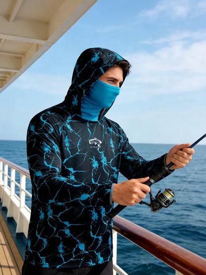 Men's Long Sleeve Fishing Hoodie