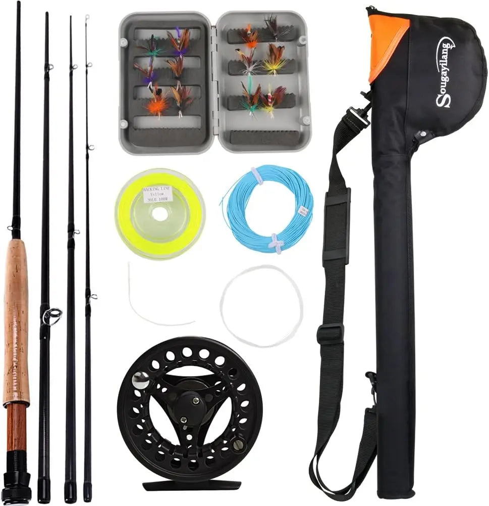 Complete Fly Fishing Rod and Reel Combo Kit