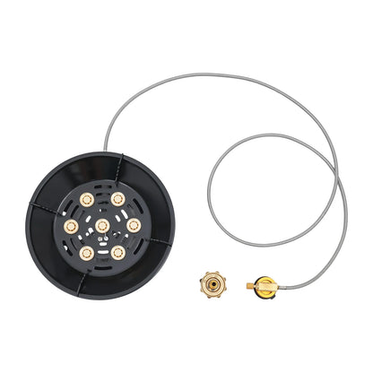 Portable Camping Stove Outdoor Gas Burner with 3 Adapters for Various Canisters