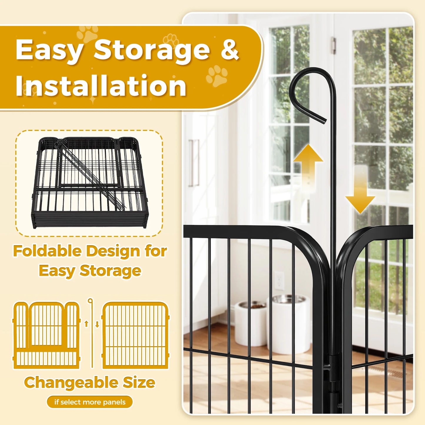 Foldable Metal Pet Fence