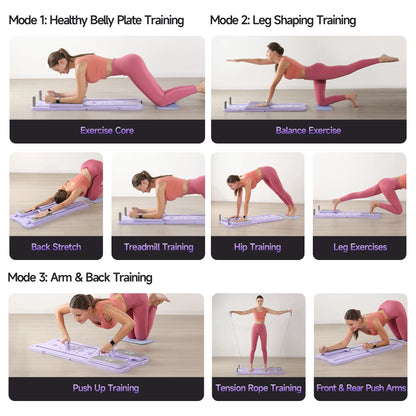 Multifunctional Foldable 4-in-1 Ab Exercise Board Pilates