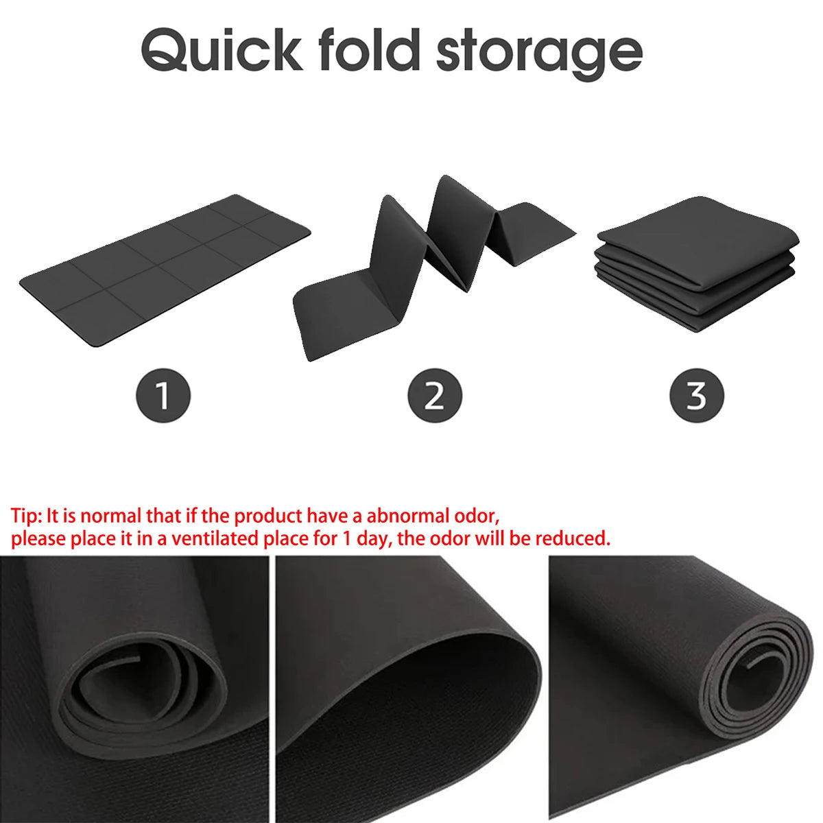 Foldable Yoga Mat 3mm/4mm/6mm Thicknesses
