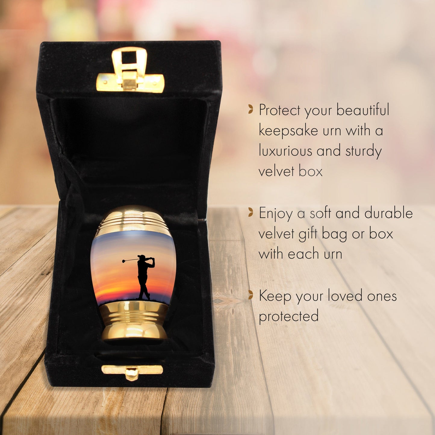 Fairway to Heaven Golf Cremation Urns for Human Ashes - Large Adult Funeral Urn