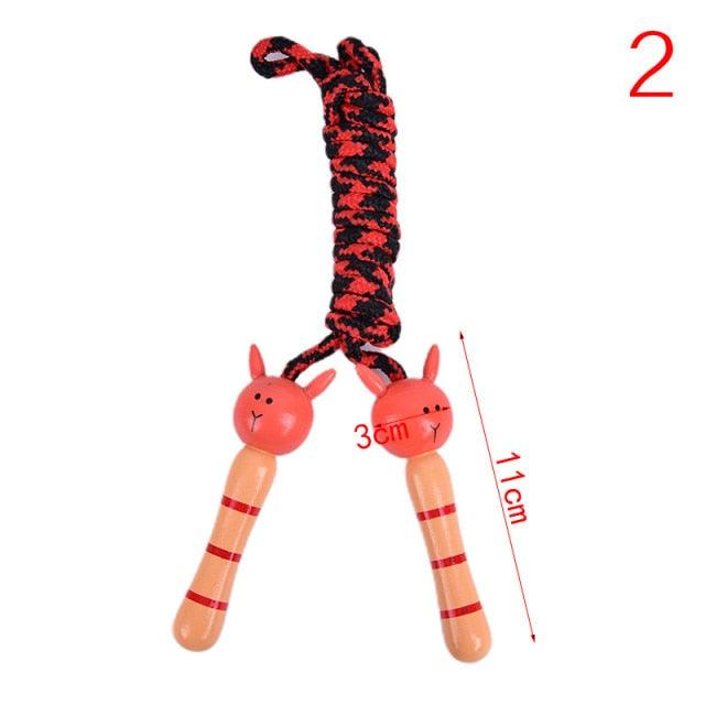 Cute Wood Handle Jumping Rope For Children