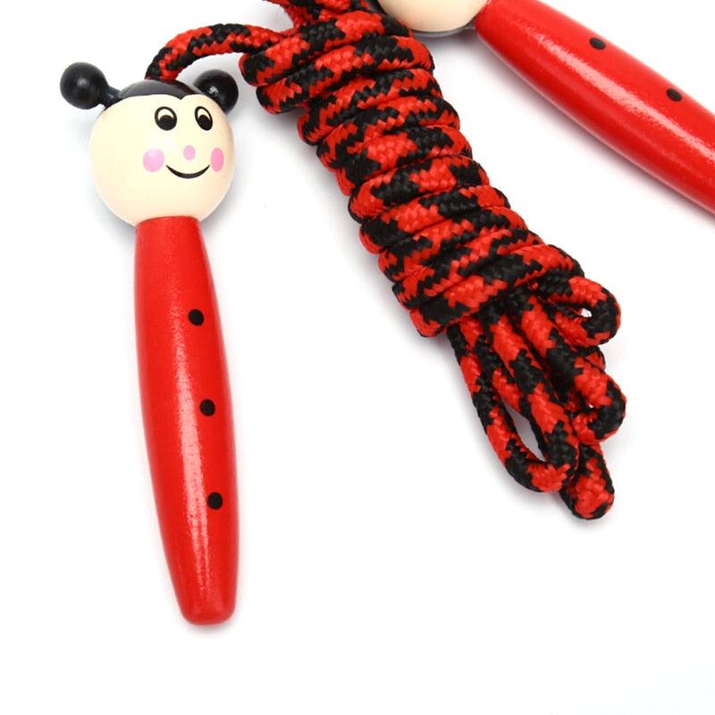 Cute Wood Handle Jumping Rope For Children