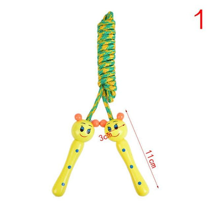 Cute Wood Handle Jumping Rope For Children